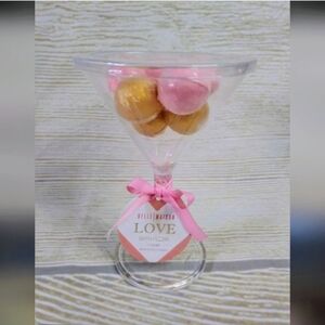 Beloved Bath Fizzer Set - Pink and Gold - 7pc Set